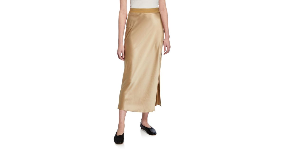 theory maxi slip skirt