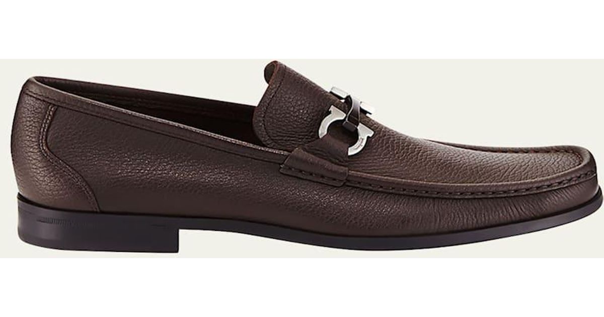 Grandioso Grained Leather Loafers main image 0