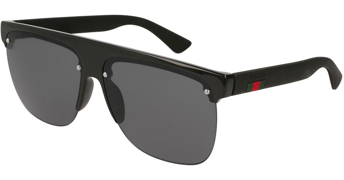 gucci black frame sunglasses