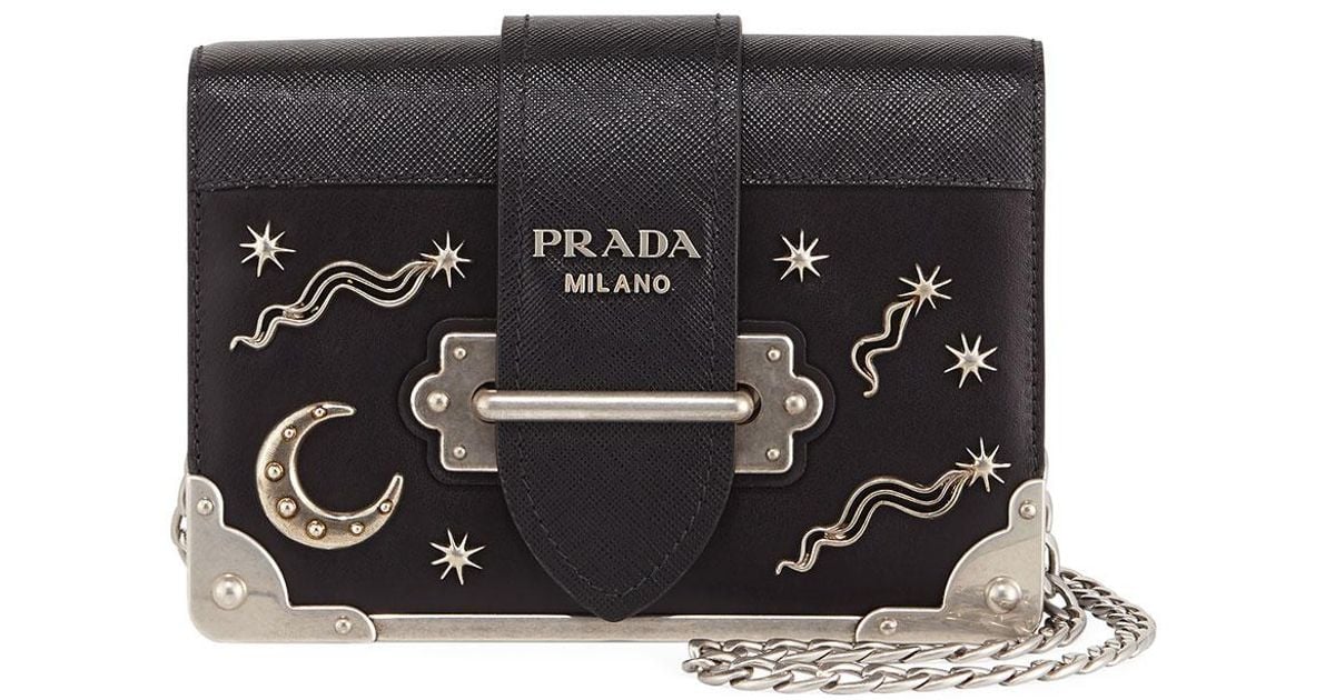 prada cahier moon and stars bag