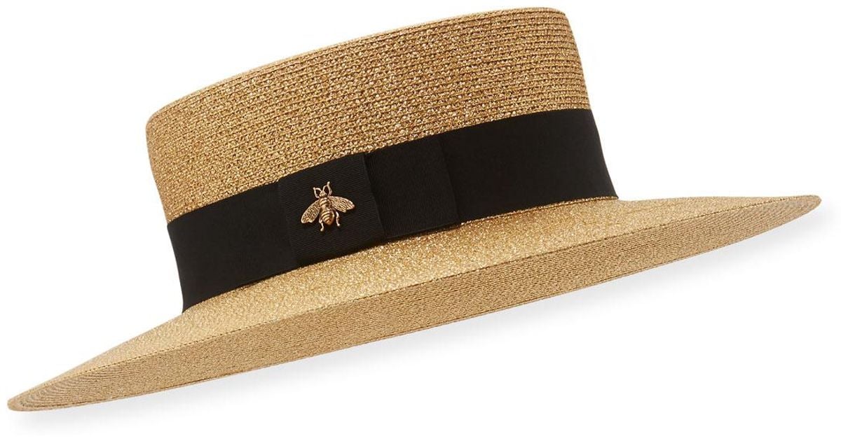gucci boater hat