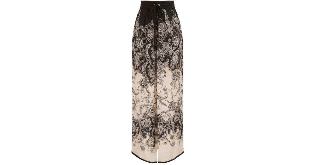 Zimmermann Rhiannon Relaxed Pant in White | Lyst
