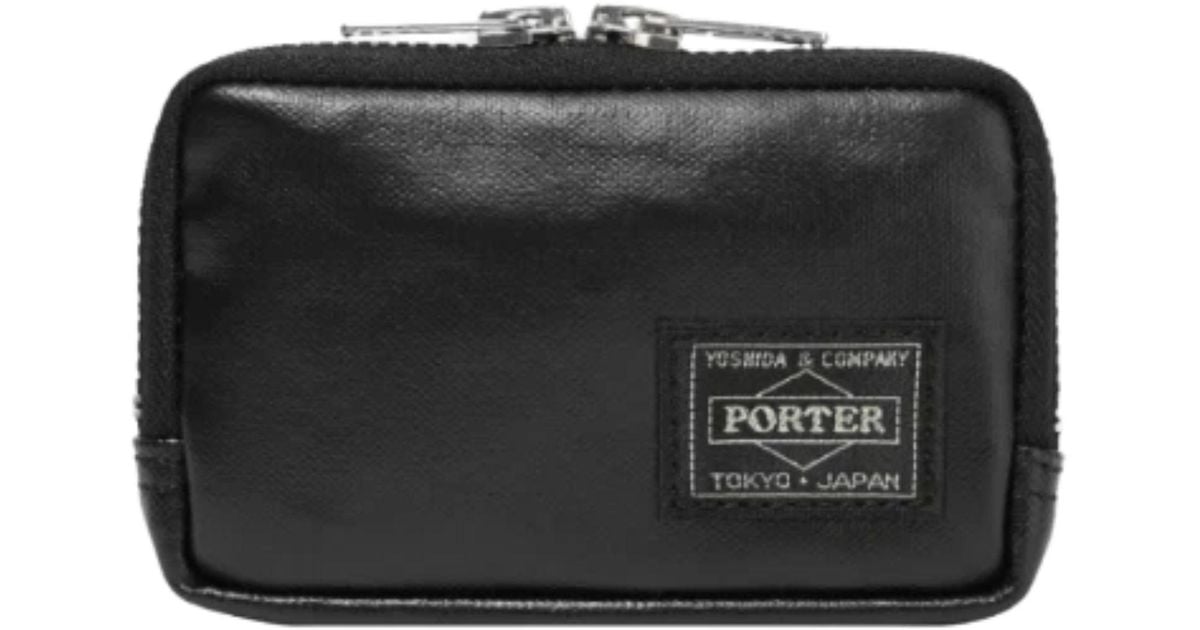 Yoshida Porter Free Style Multi Coin Case in Black | Lyst