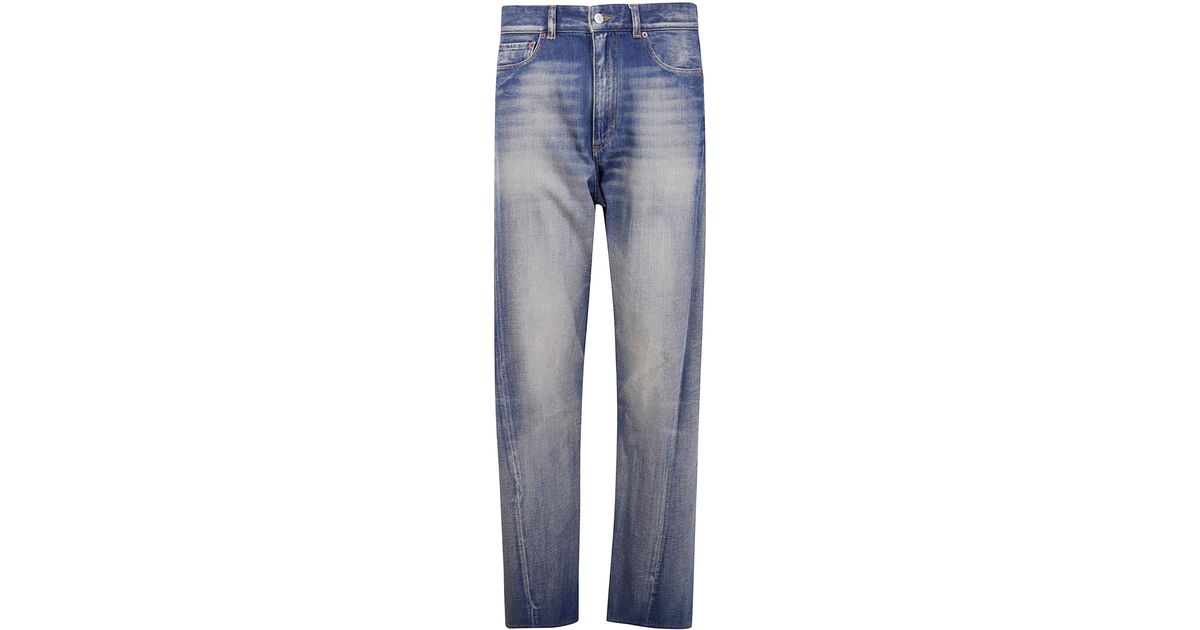 MM6 Maison Margiela Pants Five Pockets in Blue Denim