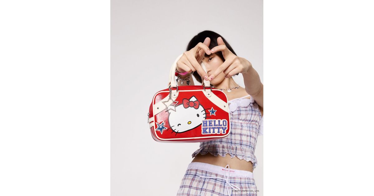 Bershka Hello Kitty ショルダーバッグ Bershka Hello Kitty Bowling Bag in Red | Lyst