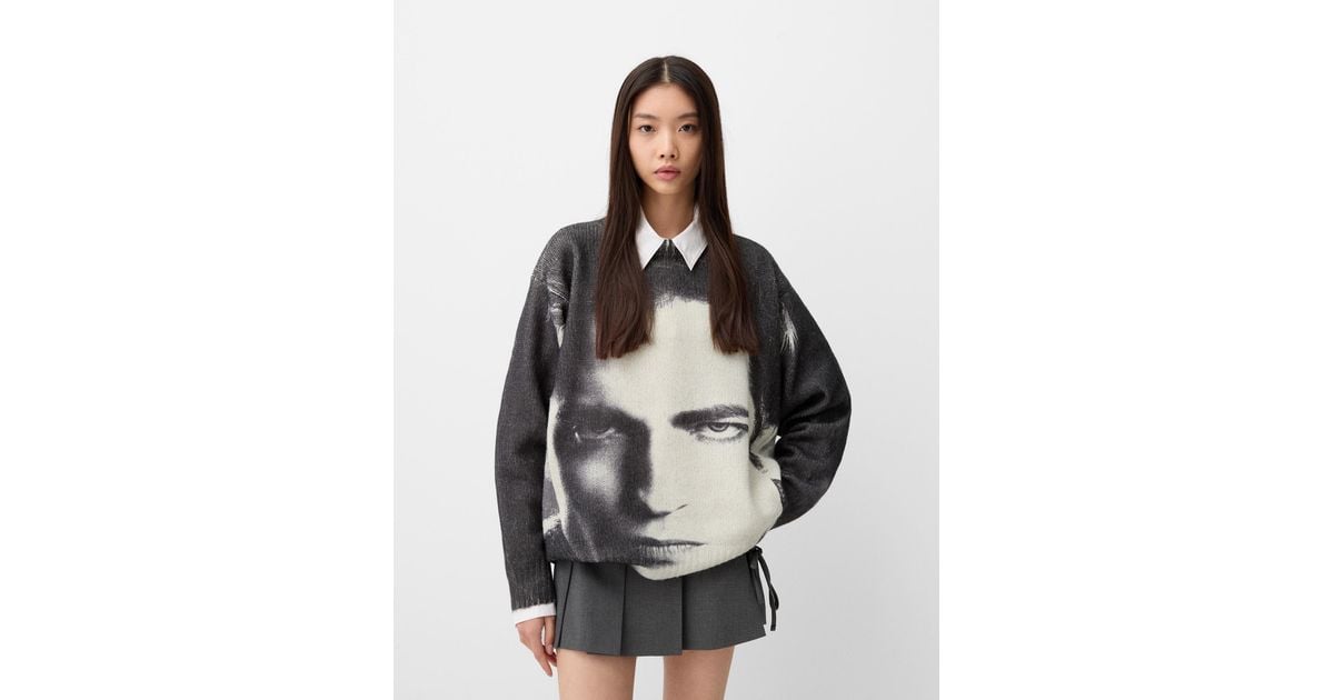 Bershka Twilight Sweater in Gray | Lyst