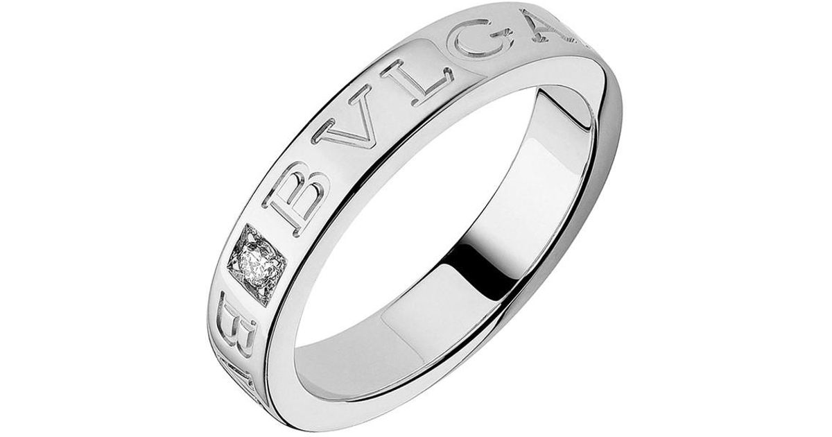 Bvlgari 18k White Gold Diamond Bvlgari Bvlgari Ring Lyst