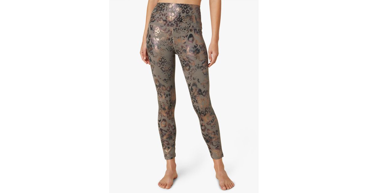 Beyond Yoga Multi Leopard Powershine 