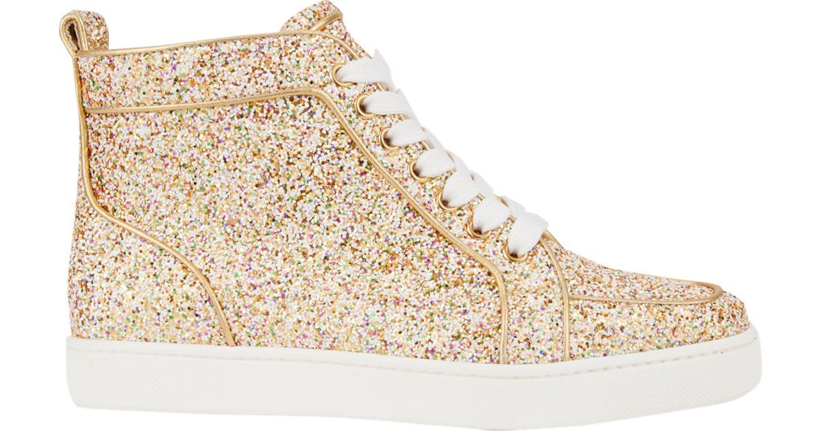 christian louboutin sneakers gold christian louboutin sneakers gold