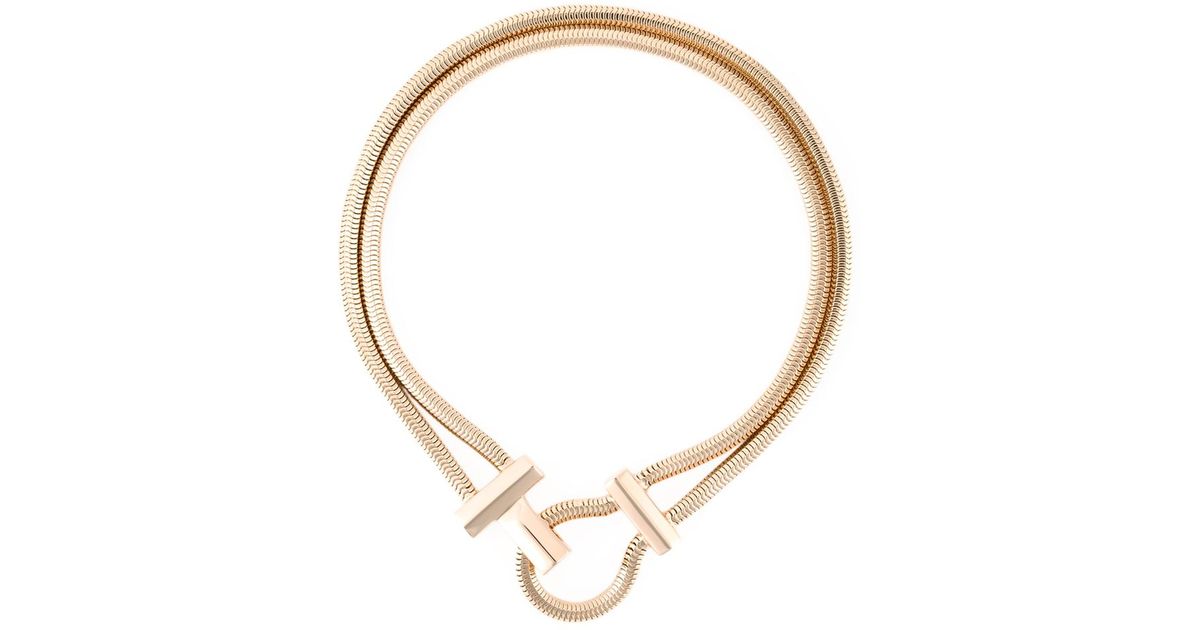 Lara bohinc 'schumacher' Long Tie Pendant Necklace in Gold ...