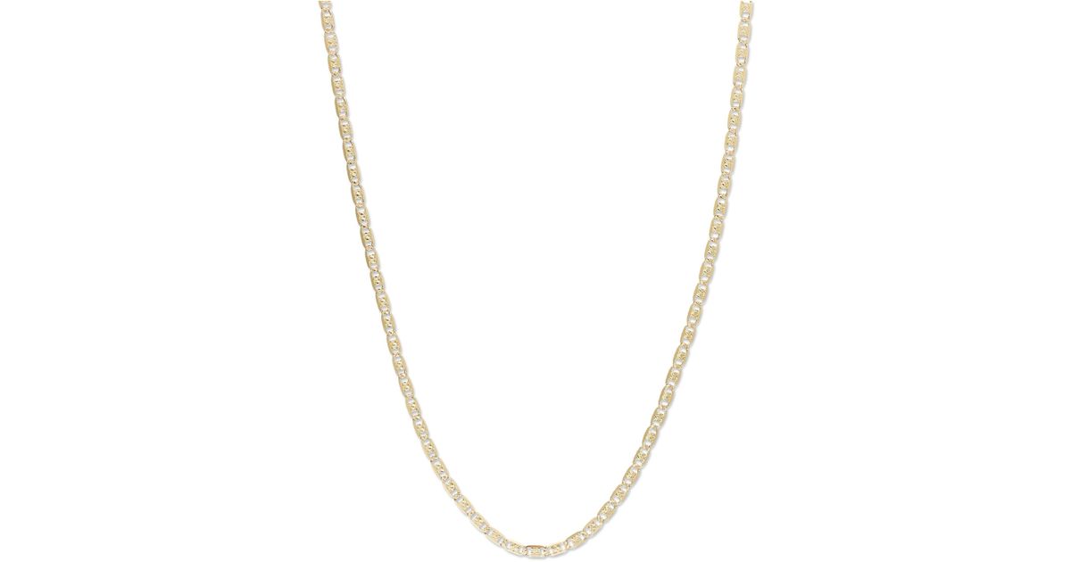 Macy's 18K Gold Necklace, 24" Valentino Chain Necklace in Metallic Lyst