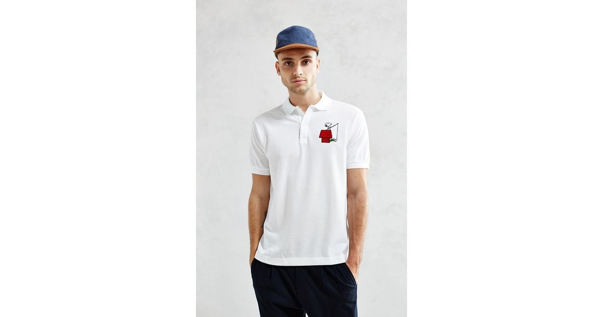 Lacoste Peanuts Snoopy Polo Shirt in White for Men | Lyst