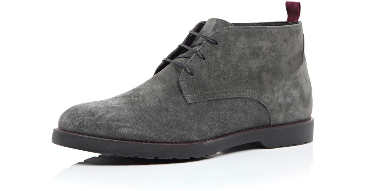 dark grey suede shoes