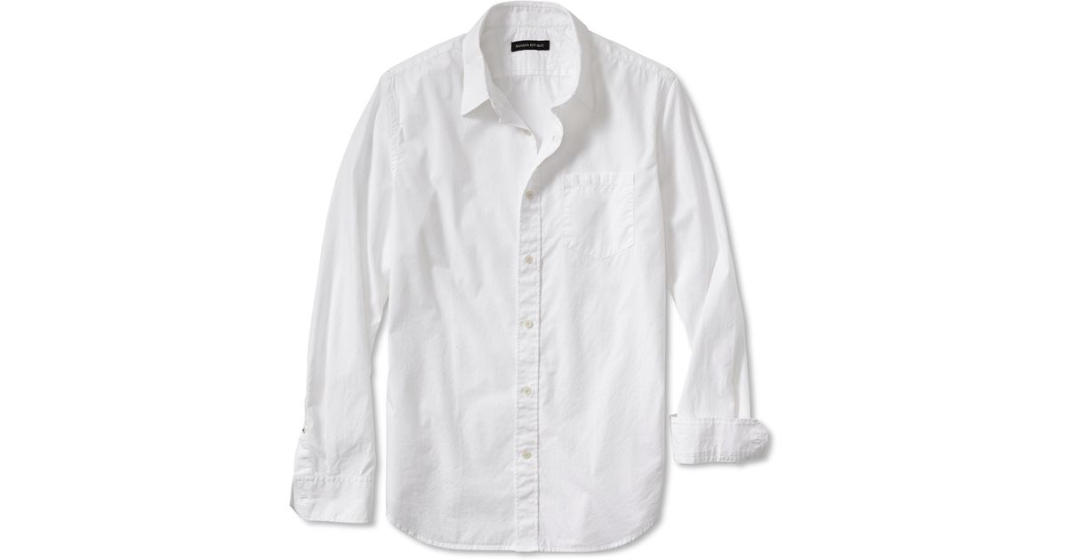 banana republic white shirt