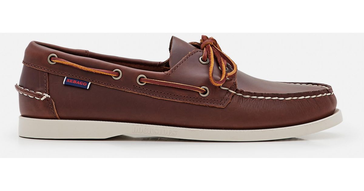 sebago docksides portland leather