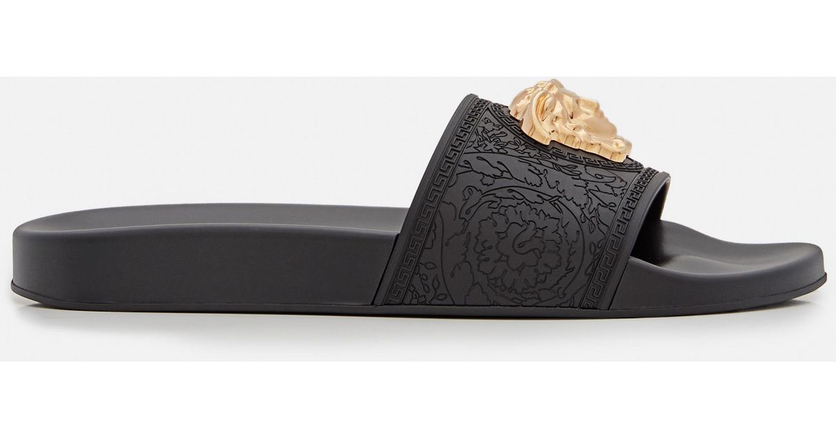 versace chain rubber pool slides
