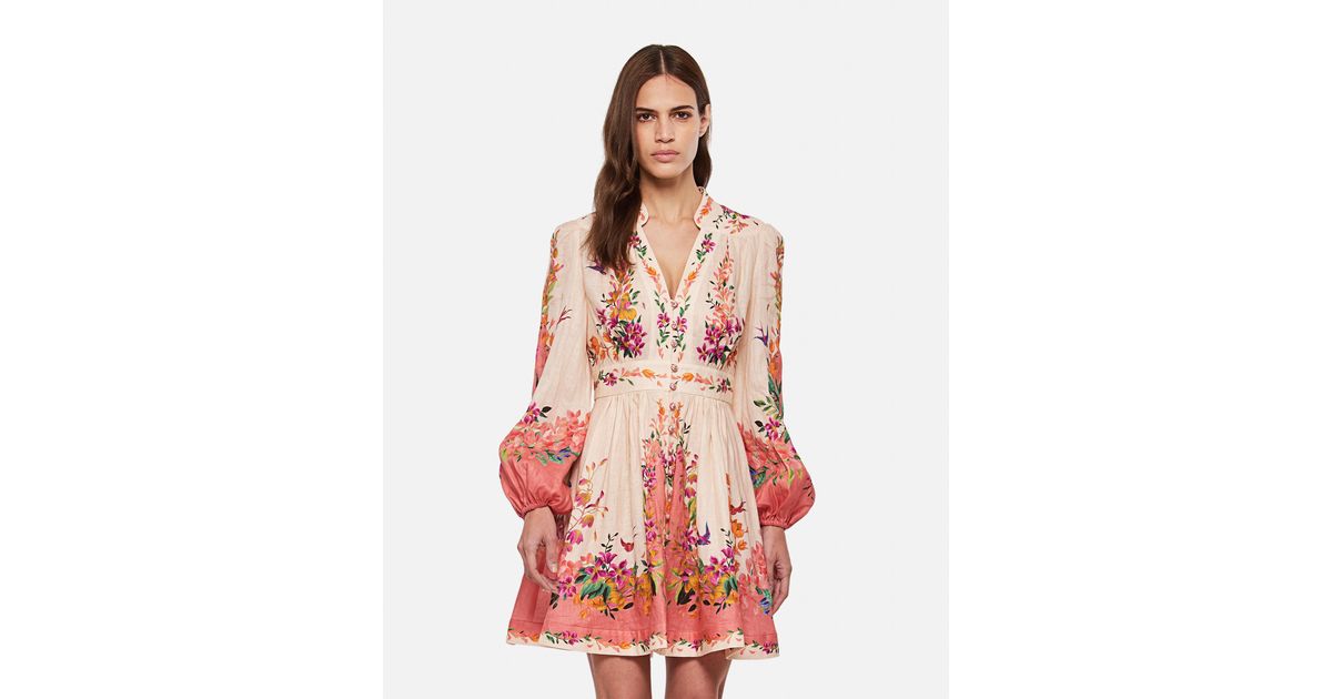 TROPICANA PLUNGE MINI DRESS | Zimmermann | oluxury.com