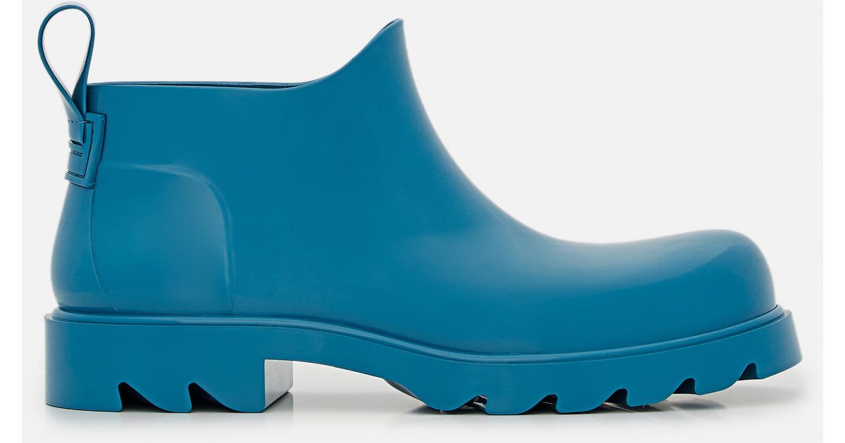 Bottega Veneta Stride Rubber Ankle Boots in Blue for Men | Lyst