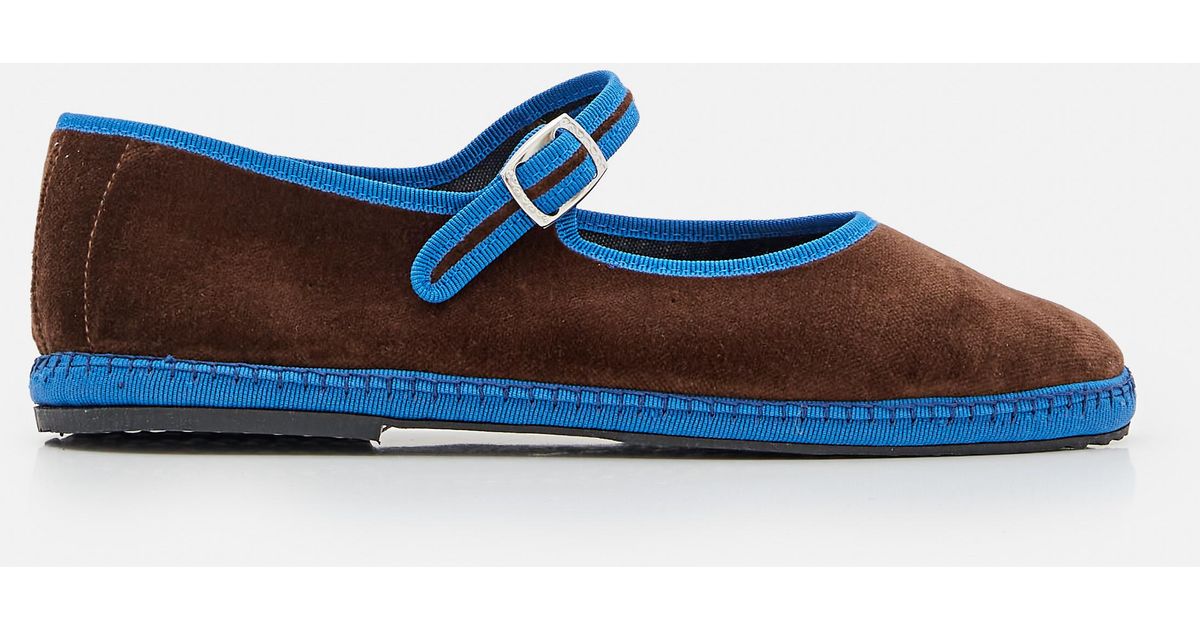 DROGHERIA CRIVELLINI Mary Jane Velvet Furlane in White | Lyst