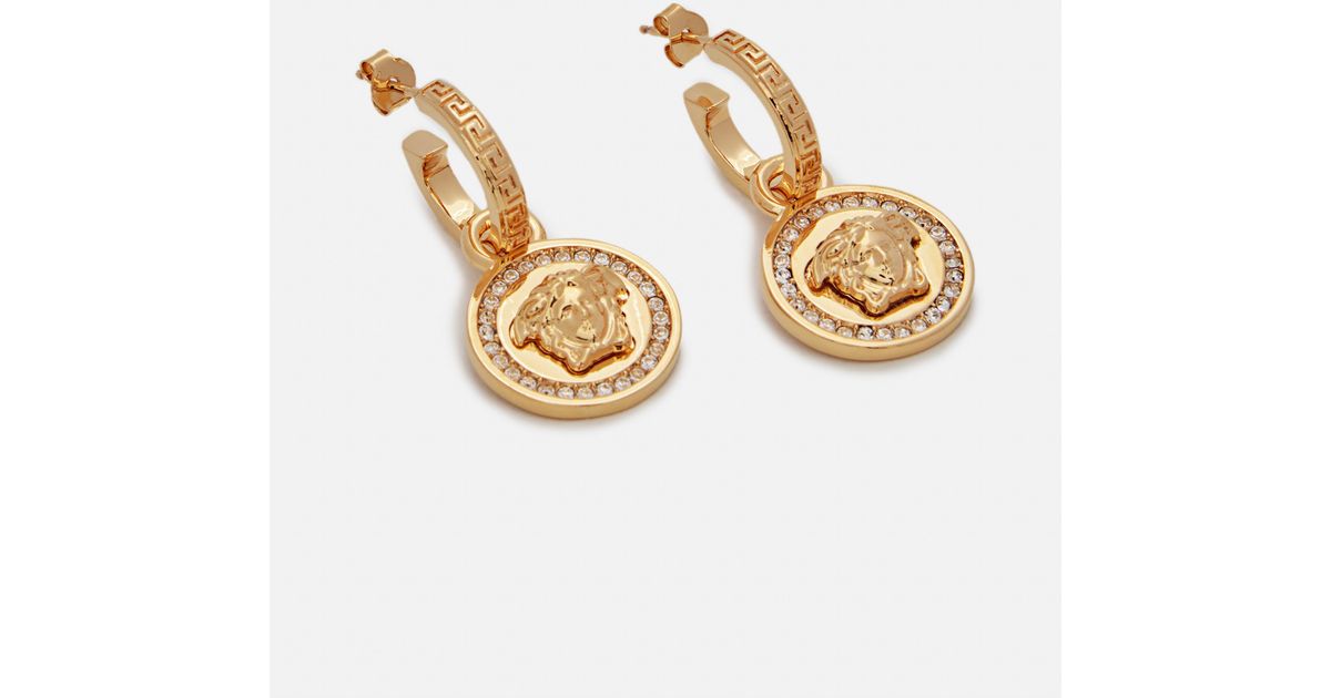 greca and medusa drop earring