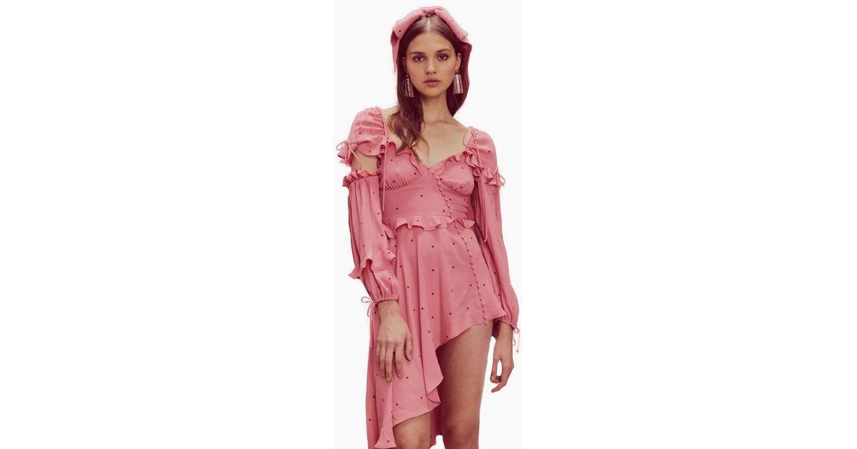 for love and lemons polka dot dress