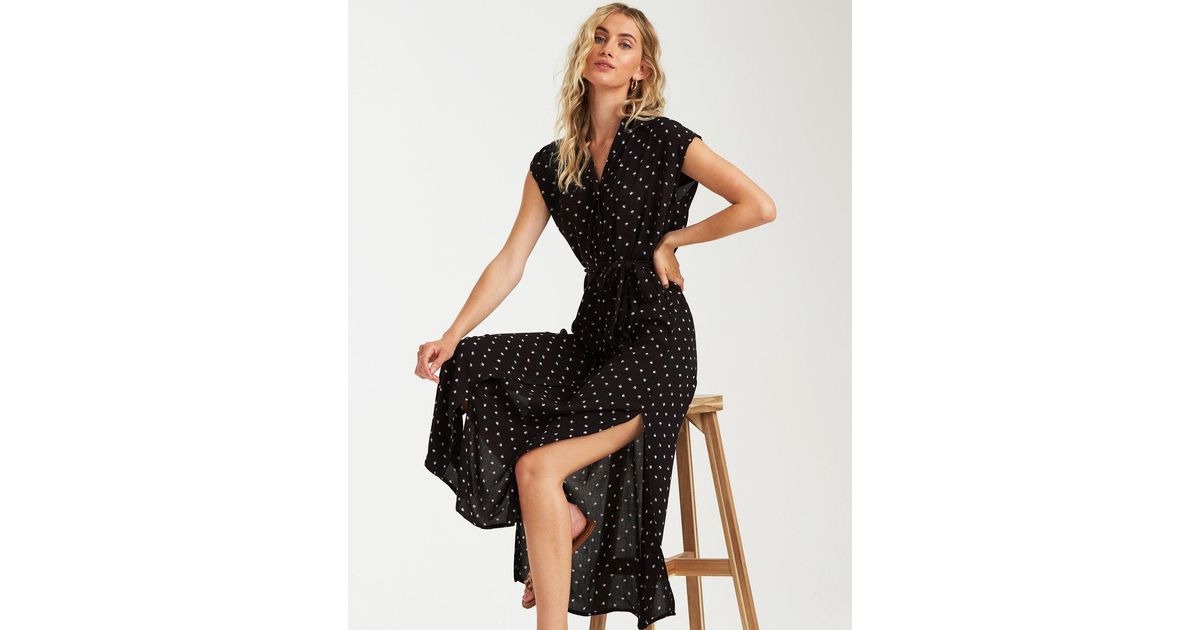 billabong little flirt dress black