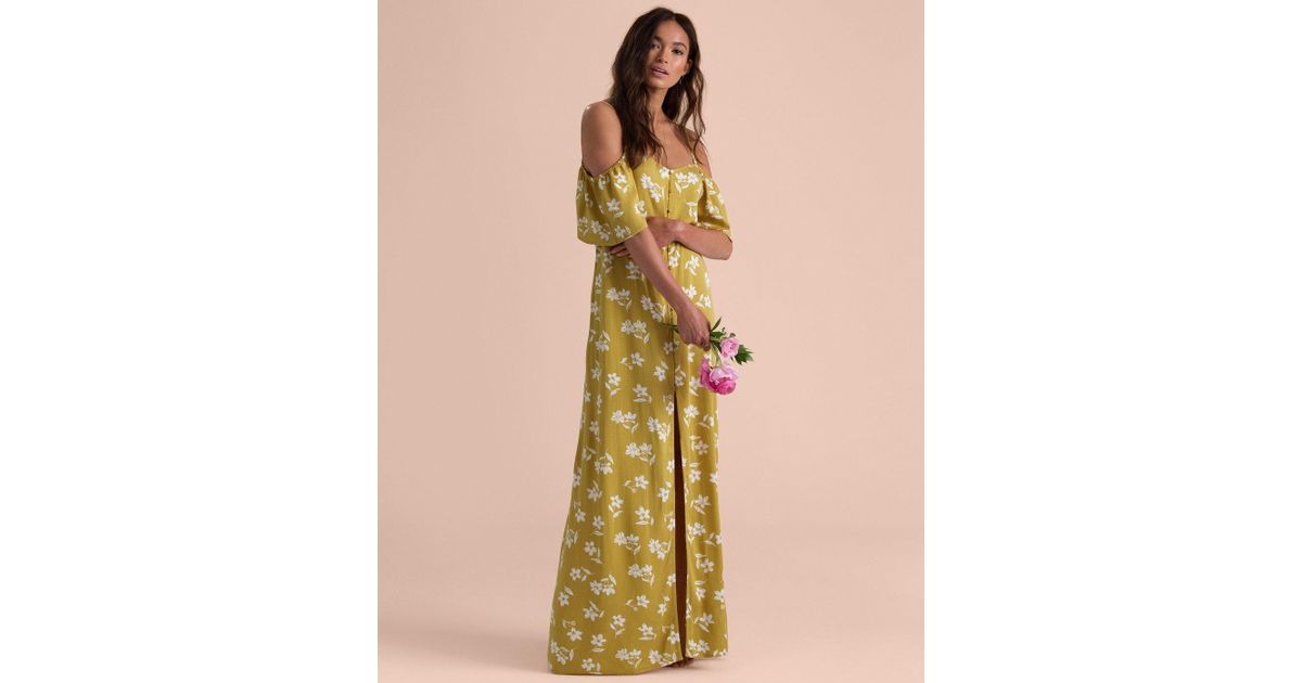 Billabong Sincerely Jules Shoulder Sway Maxi Dress in Green Lyst