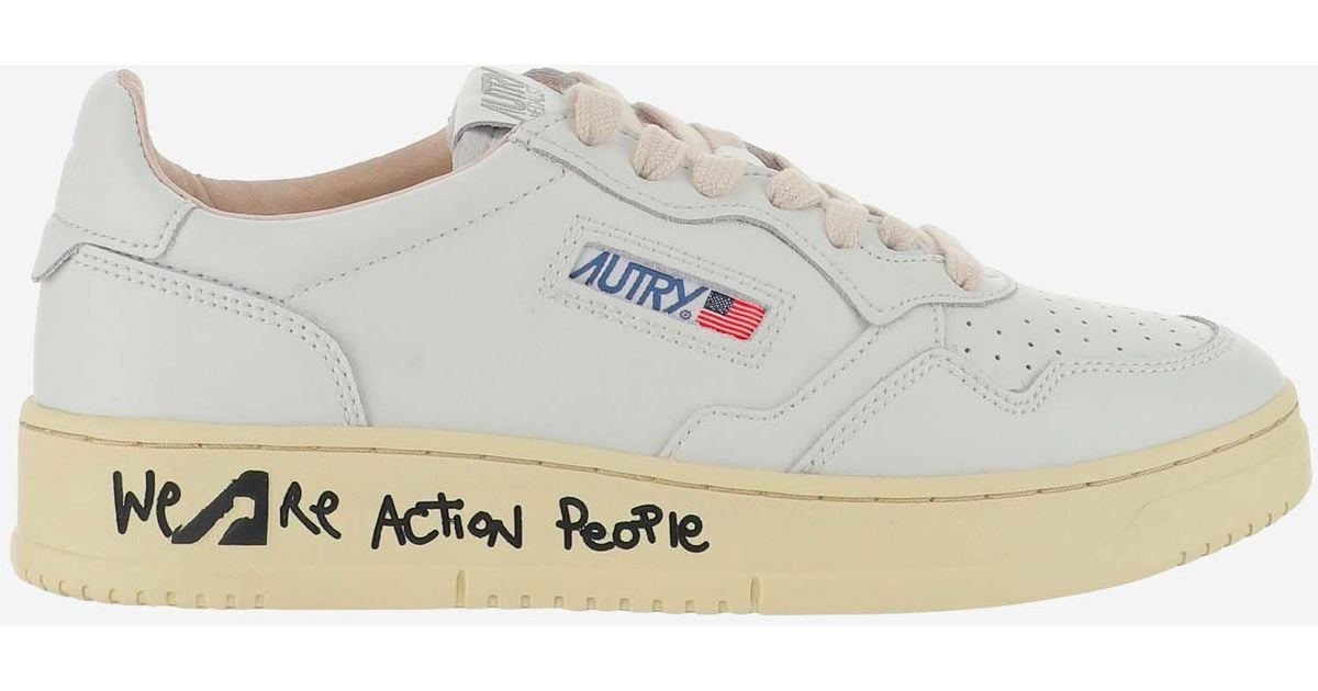 Autry Sneakers Low Medalist We Are Action People in White for Men | Lyst
