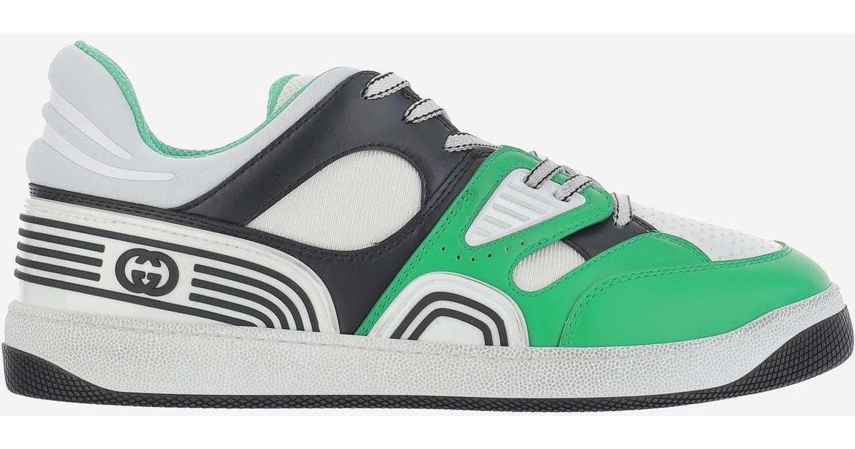 Gucci Rubber Basket Sneaker in Green for Men Lyst UK