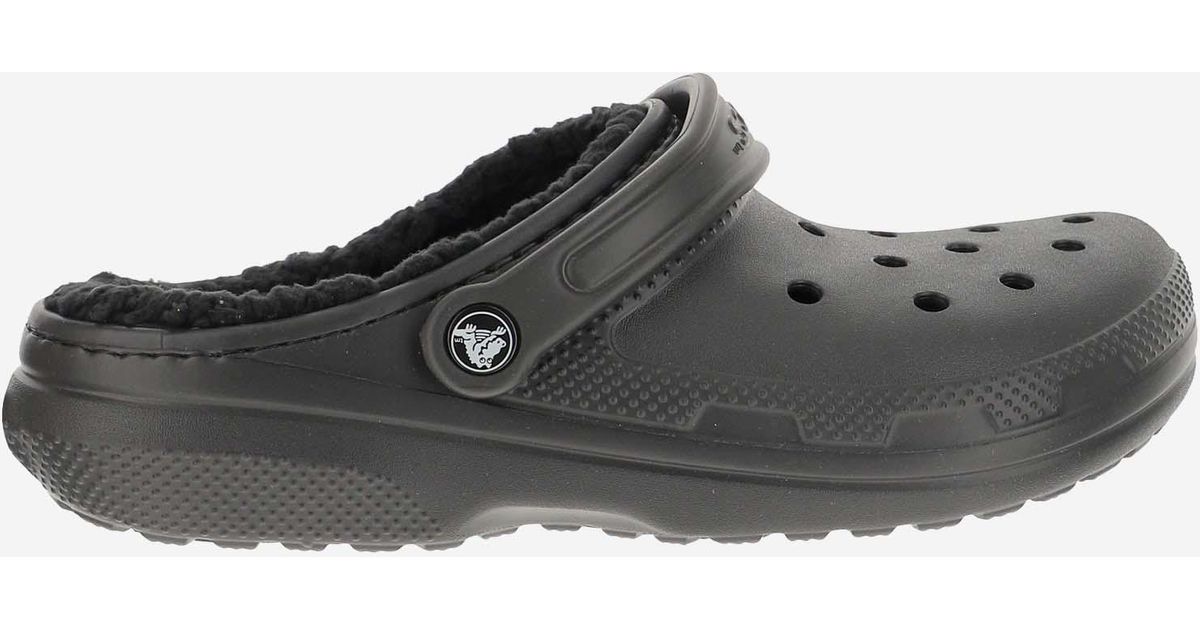 Crocs™ Rubber Classic Lined Clog in Black Lyst UK