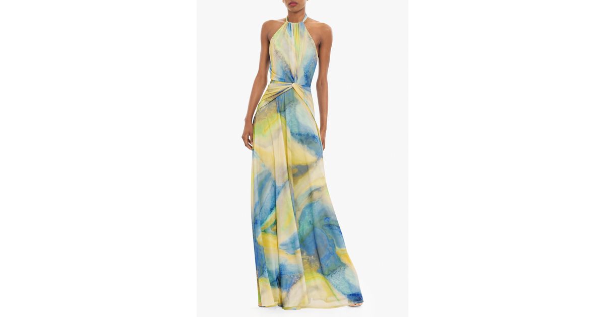 bella puff sleeve maxi dress Women's Geometric Print V Neck Lantern Sleeve Maxi Dress Casual Daily Vacation 3 4 Length Sleeve Summer Spring