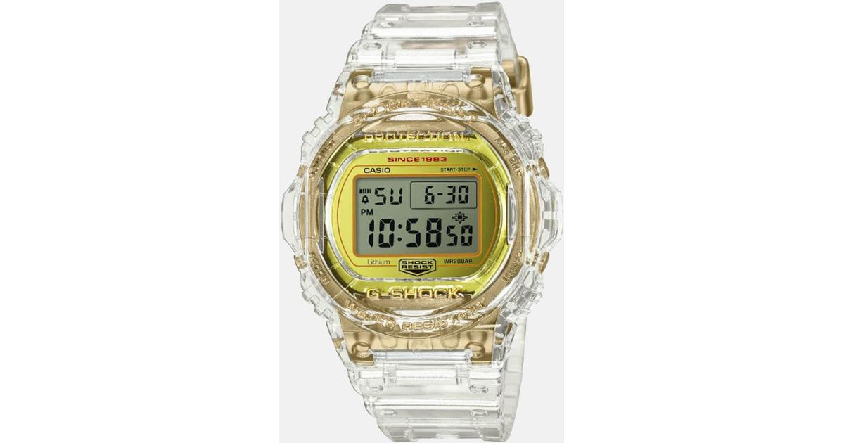 skeleton gold g shock