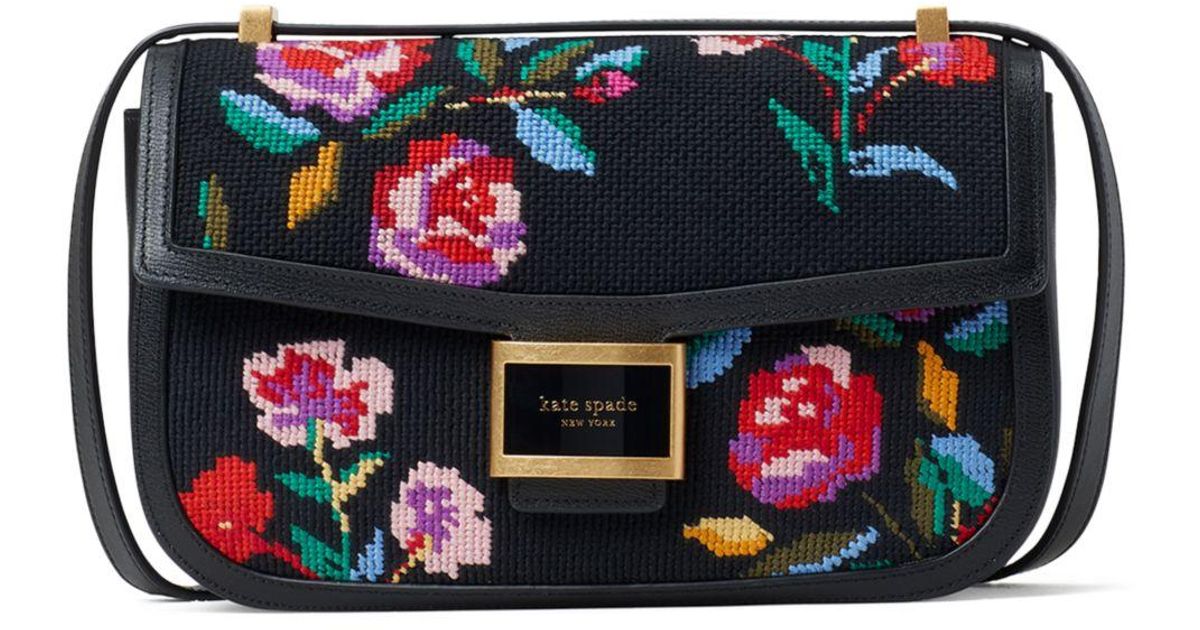 Kate Spade Katy Autumn Floral Needlepoint Convertible Shoulder Bag Lyst