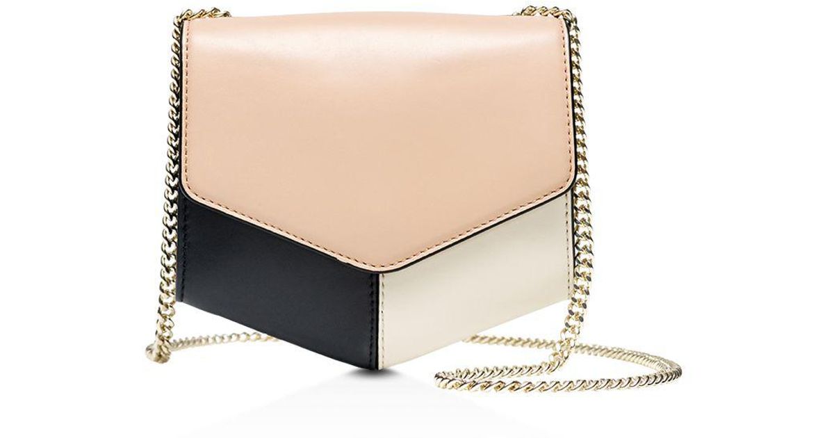 sandro lou leather shoulder bag