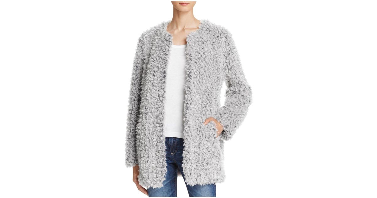 gray teddy bear coat