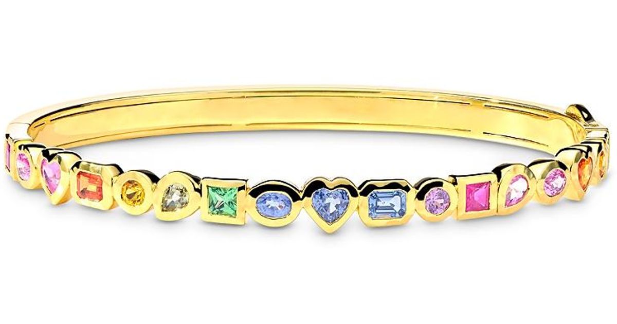 Ippolita 18K Rock Candy Mini Caramella Fancy Shape Hinged Bangle ...