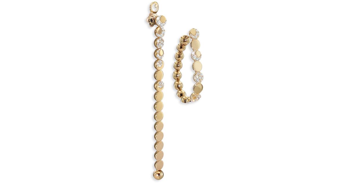Pasquale Bruni 18k Rose Gold Luce Diamond Drop Transformable Earrings ...