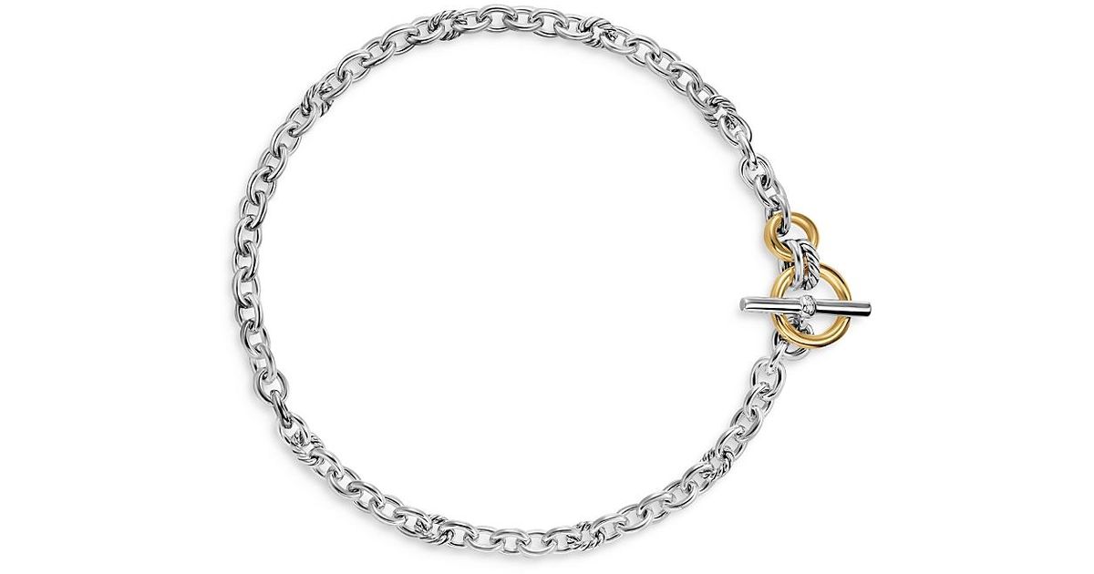 David Yurman Mercer Toggle Chain Necklace in Metallic | Lyst