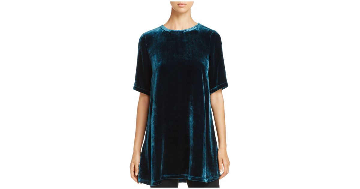eileen fisher velvet tunic top