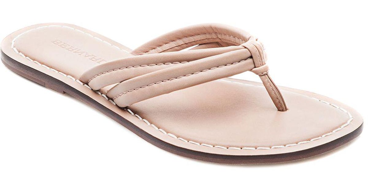 Bernardo Leather Miami Two Strap Thong Sandals - Save 3% - Lyst
