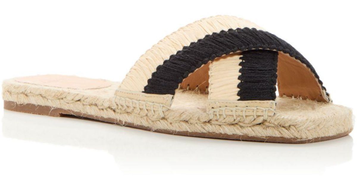 Castañer Priscilla Woven Espadrille Slide Sandals in Natural | Lyst
