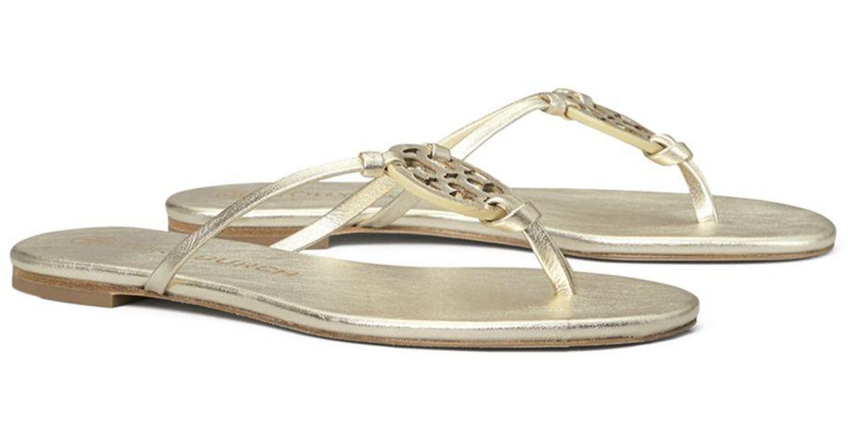 Tory Burch Leather Miller Knotted Thong Sandals - Save 19% - Lyst