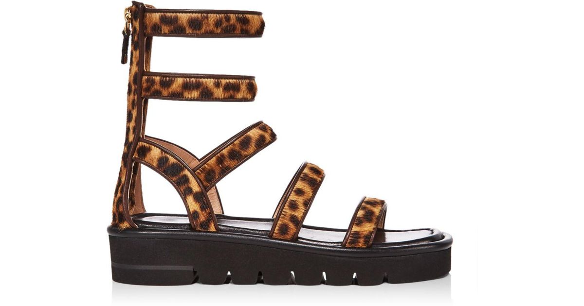 stuart weitzman gala lift studded leather gladiator sandals
