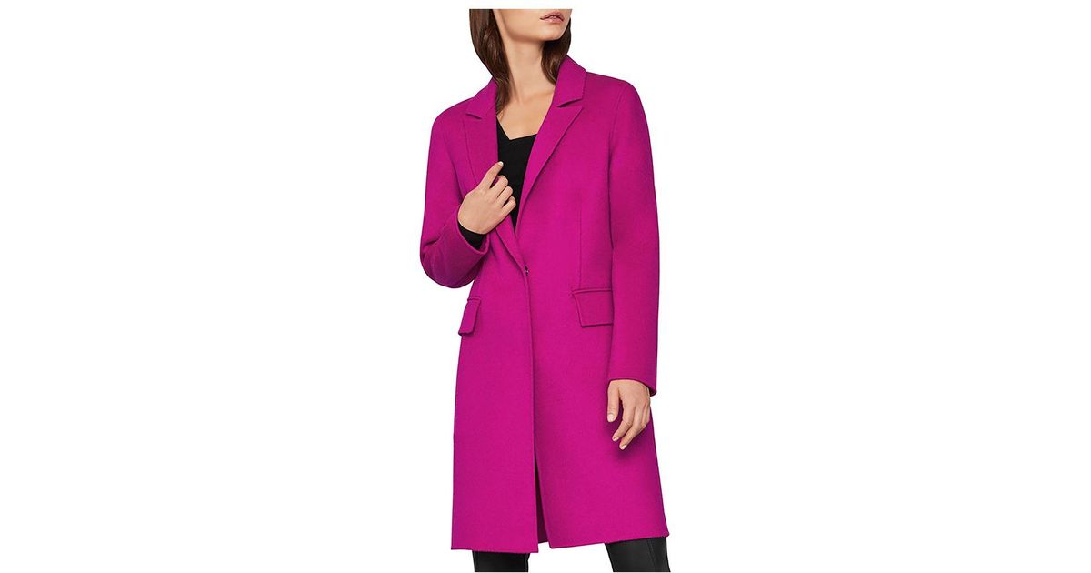 BCBGMAXAZRIA Emma Wool Coat in Neon 