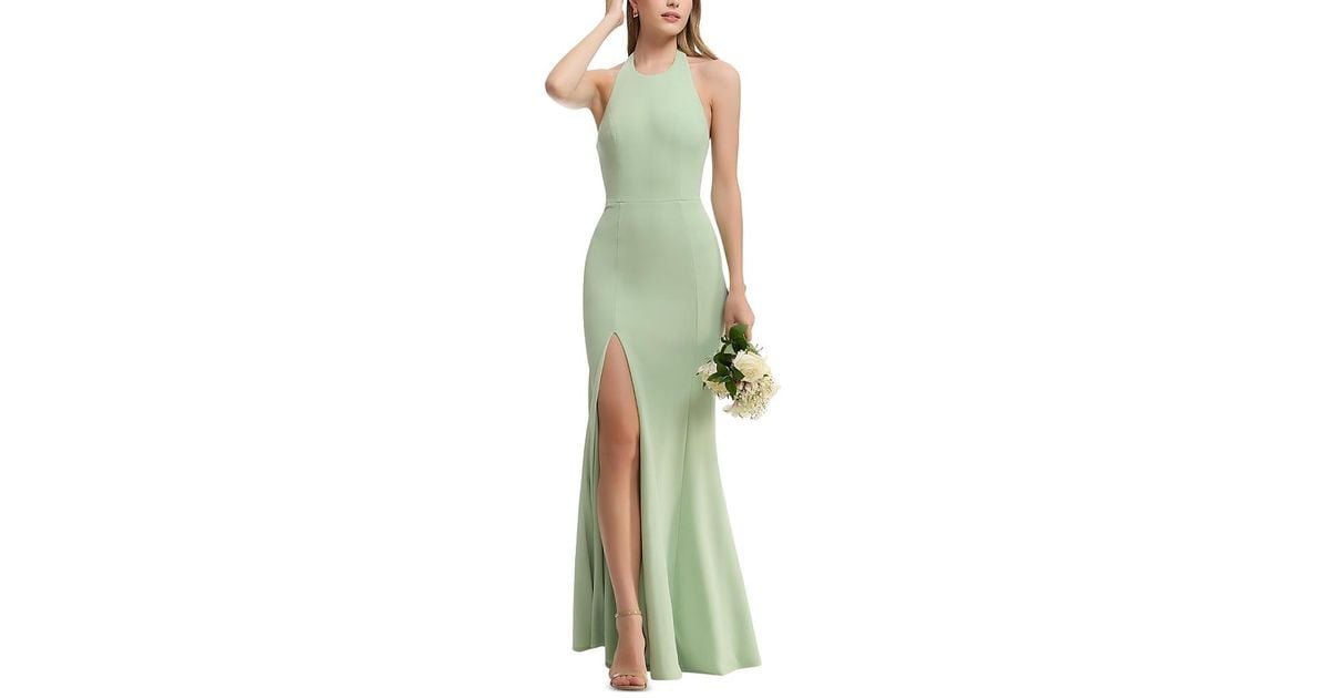 dress the population paige dress Paige Sequin Halter Gown In Black