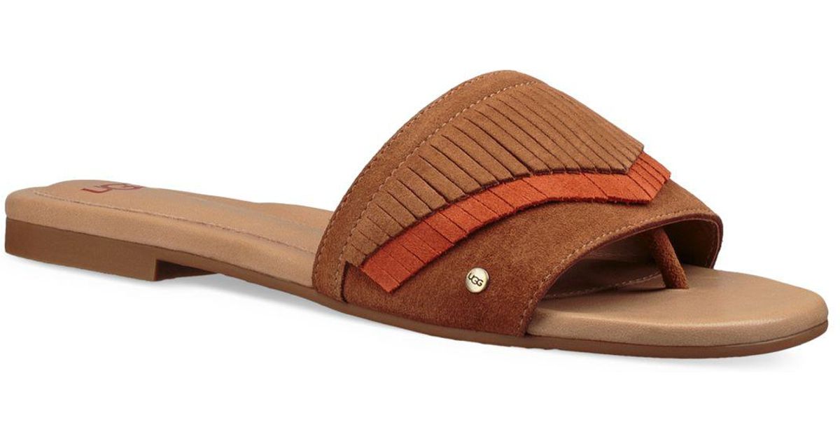 ugg fringe sandals