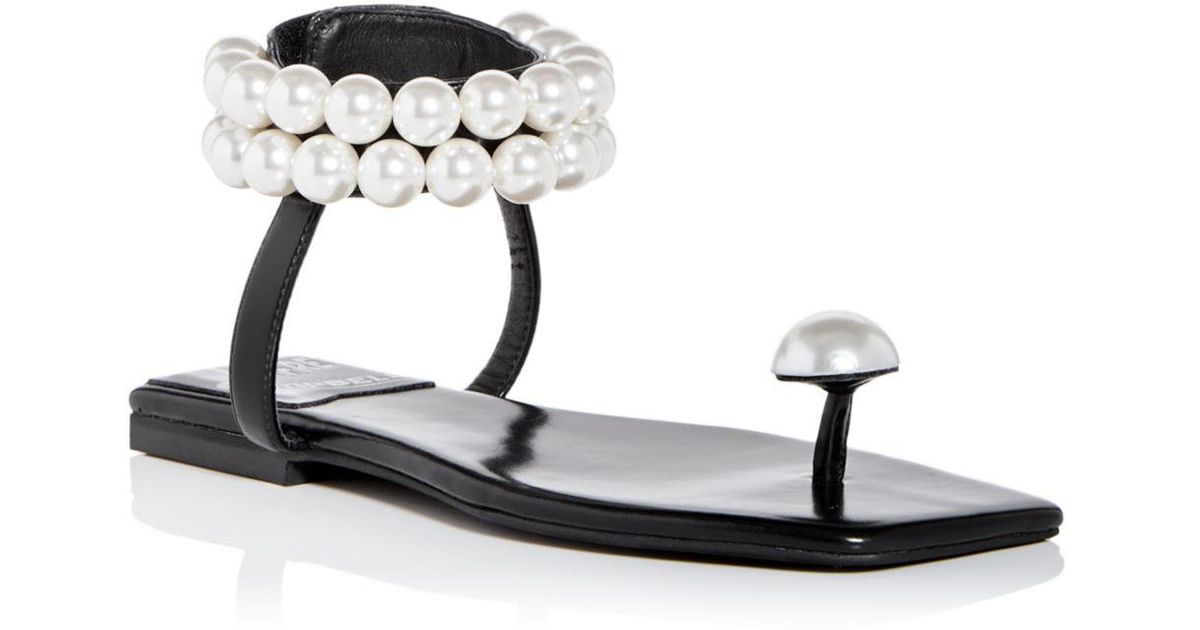 Jeffrey Campbell Chateau Pearl Embellished Sandals in White Lyst