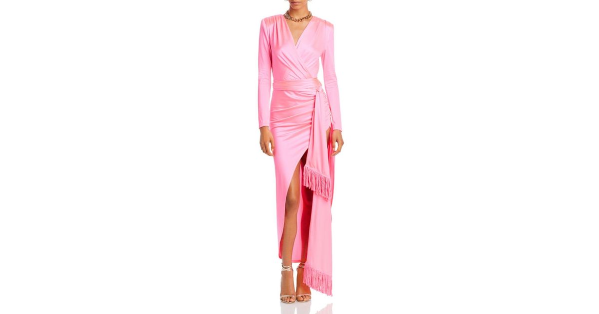 Bronx and Banco Electric Maxi Sash Waist Dress in Pink | Lyst