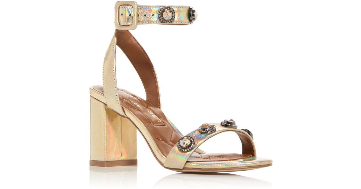 diamond high heel sandals
