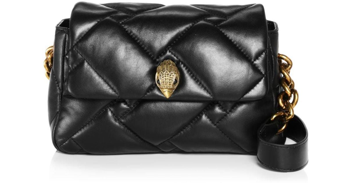 Kurt Geiger Medium Kensington Quilted Leather Crossbody Bag in Black Lyst